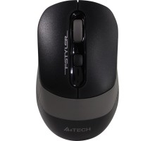 A-4Tech Мышь Fstyler FG10S черный/серый оптическая (2000dpi) беспроводная USB [1204030]
