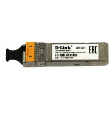 D-Link 330T/3KM/A1A WDM SFP-трансивер с 1 портом 1000Base-BX-D (Tx:1550 нм, Rx:1310 нм) для одномодового оптического кабеля (до 3 км, разъем Simplex SC)
