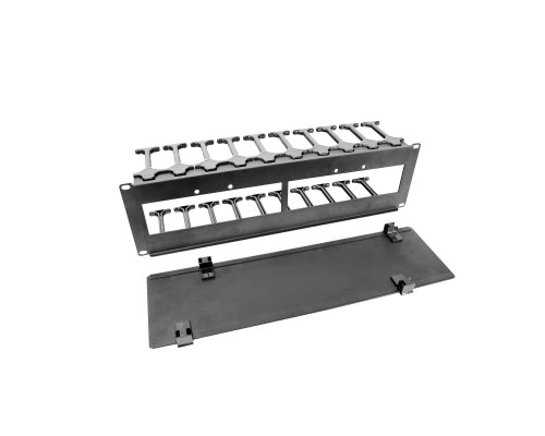 [Аксессуар] ЦМО Органайзер кабельный горизонтальный с пластиковыми пальцами 19