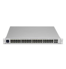UBIQUITI USW-Pro-48-POE PoE-коммутатор в стойку, 48х 1G RJ45, 4х 10G SFP+, раздача 600 Вт