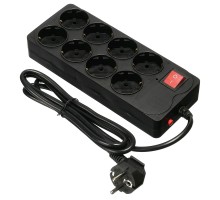 BURO Сетевой фильтр 8 розеток (800SH-1.8-B),1.8м, черный коробка {1180911}