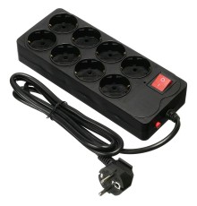 BURO Сетевой фильтр 8 розеток (800SH-1.8-B),1.8м, черный коробка {1180911}