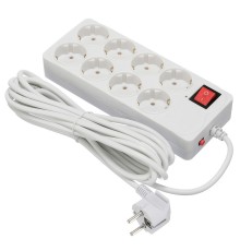 BURO Сетевой фильтр 8 розеток (800SH-5-W),5м, белый коробка {1180914}