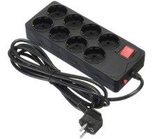 BURO Сетевой фильтр 8 розеток (800SH-5-B),5м, черный коробка {1180915}