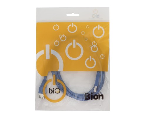 [кабели] Bion Кабель удлинительный USB 3.0 AM/AF, 1.8 м, позолоченные контакты, синий [BXP-CCP-USB3-AMAF-6]