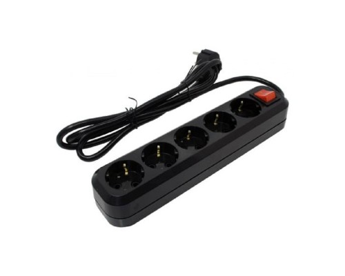 [Сетевой фильтр] 5bites SP5B-318 Сетевой фильтр 5S / 3*1.5MM2 / 16A / ABS / 1.8M / BLACK