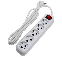 5bites SP5W-318 Сетевой фильтр 5S / 3*1.5MM2 / 16A / ABS / 1.8M / WHITE