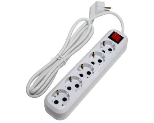 [Сетевой фильтр] 5bites SP5W-318 Сетевой фильтр 5S / 3*1.5MM2 / 16A / ABS / 1.8M / WHITE