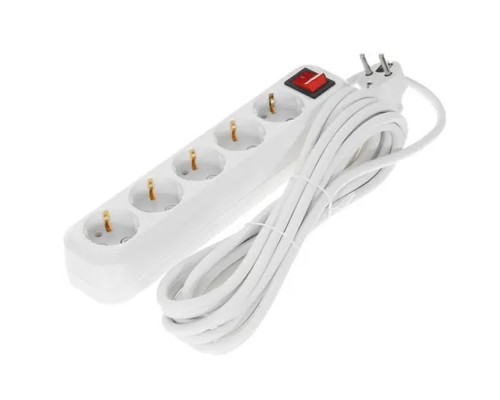 [Сетевой фильтр] 5bites SP5W-350 Сетевой фильтр 5S / 3*1.5MM2 / 16A / ABS / 5M / WHITE