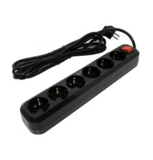 5bites SP6B-330 Сетевой фильтр 6S / 3*1.5MM2 / 16A / ABS / 3M / BLACK