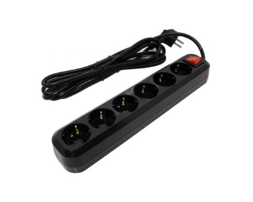 [Сетевой фильтр] 5bites SP6B-330 Сетевой фильтр 6S / 3*1.5MM2 / 16A / ABS / 3M / BLACK