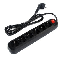 5bites SP6B-350 Сетевой фильтр 6S / 3*1.5MM2 / 16A / ABS / 5M / BLACK