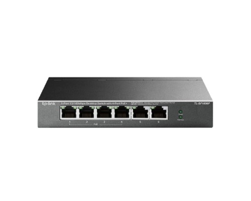 [Сетевое оборудование] TP-Link TL-SF1006P Настольный коммутатор с 6 портами 10/100 Мбит/с (4 порта PoE+)