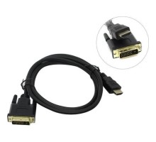 Exegate EX284906RUS Кабель HDMI-DVI ExeGate EX-CC-HDMIM-DVIM-2.0 (19M/25M, dual link, 2м, 2 фильтра, позолоченные контакты)