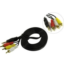 Exegate EX284945RUS Кабель аудио ExeGate EX-CCA-4P2R-2.0 (3.5mm Jack M/3xRCA M, 2м)