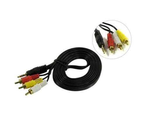 [кабели] Exegate EX284945RUS Кабель аудио ExeGate EX-CCA-4P2R-2.0 (3.5mm Jack M/3xRCA M, 2м)