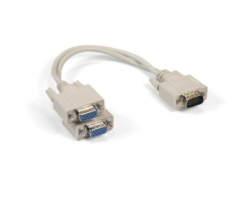 [Переходник] Exegate EX284939RUS Кабель-разветвитель ExeGate EX-CC-VGA-15M2x15F-0.3 (монитор - 2xSVGA card, 15M/2x15F, 0,3м)
