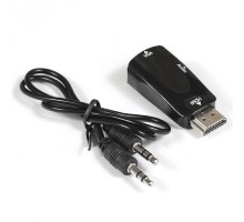 Exegate EX284927RUS Переходник HDMI-VGA ExeGate EX-HDMIM-VGAF-C (19M/15F)