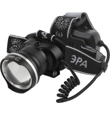 ЭРА Б0039626 Фонарь налобный светодиодный GA-806 аккумуляторный мощный 3 режима черный c регулируемая фокусировка луча 
