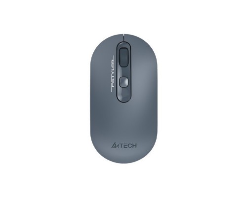 [Мышь] Мышь A4 Fstyler FG20 пепельный/синий оптическая (2000dpi) беспроводная USB для ноутбука (4but) {1379897}