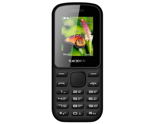 [Мобильный телефон] TEXET TM-130 Мобильный телефон цвет черный