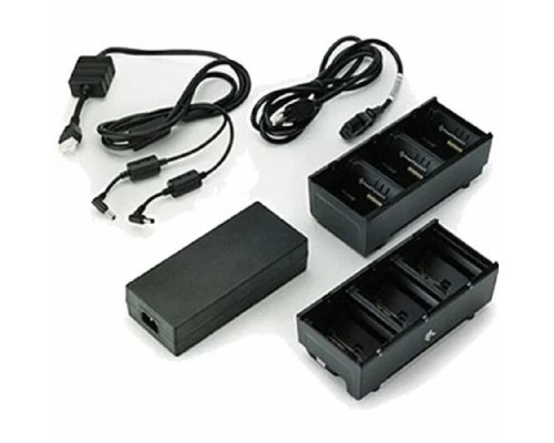 [Zebra  принтеры] Зарядное устройство Two 3 slot battery chargers (charges 6 batteries) with power supply and Y cable; ZQ600, QLn or ZQ500. EU power cord included(SAC-MPP-6BCHEU1-01)