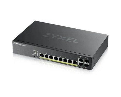 [Сетевое оборудование] ZYXEL GS2220-10HP-EU0101F NebulaFlex Pro Коммутатор 10G 8PoE+ 180W управляемый