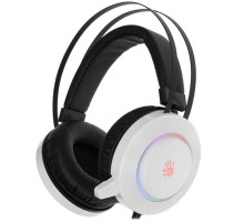 A4 Bloody G521 WHITE 2.3м мониторные USB оголовье