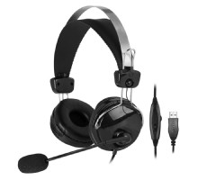 A4 HU-7P черный 2м накладные USB оголовье