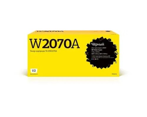 [Расходные материалы] T2  W2070A  картридж TC-HW2070A для HP Color Laser 150a/150nw/MFP 178nw/MFP 179fnw (1000 стр.) черный, с чипом