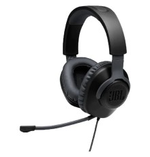 Наушники с микрофоном JBL Quantum 100 черный 1.2м мониторные оголовье (JBLQUANTUM100BLK)
