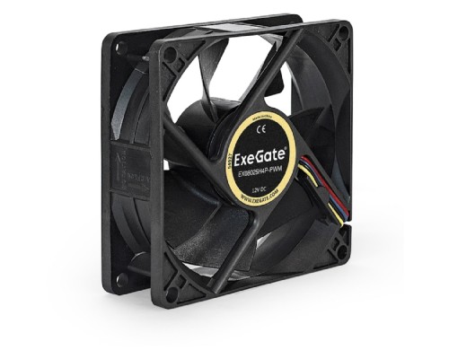 [Вентиляторы] Exegate EX283379RUS Вентилятор ExeGate EX08025H4P-PWM, 80x80x25 мм, гидродинамический, 4pin, PWM, 23dBA