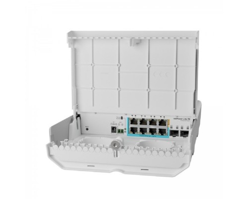 [Сетевое оборудование] MikroTik CSS610-1Gi-7R-2S+OUT Уличный коммутатор netPower Lite 7R, 8Gbit ethernet, 2 SFP+