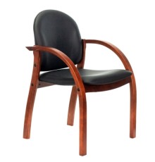 Стул Бюрократ ДЖУНО черный искусственная кожа [1390931]