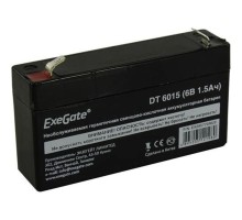 Exegate EX285770RUS Аккумуляторная батарея DT 6015 (6V 1.5Ah, клеммы F1)
