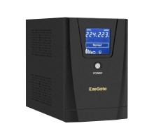 Exegate EP285492RUS ИБП ExeGate SpecialPro Smart LLB-1200.LCD.AVR.C13.RJ.USB <1200VA/750W, LCD, AVR, 6*IEC-C13, RJ45/11, USB, Black>