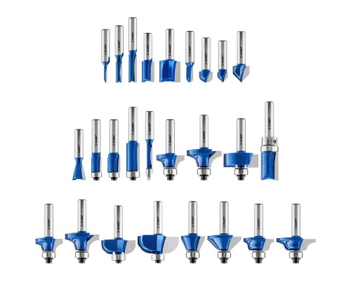 [Буры,сверла,долото] ЗУБР Набор профильных фрез по дереву, Набор 26 штук [28796-H26]