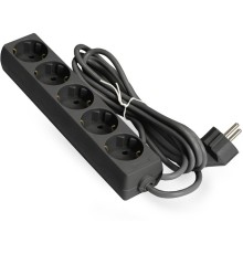 Exegate EX285819RUS Удлинитель ExeGate ECE-5-1.8B (5 евророзетки с заземлением, 1.8м, черный)