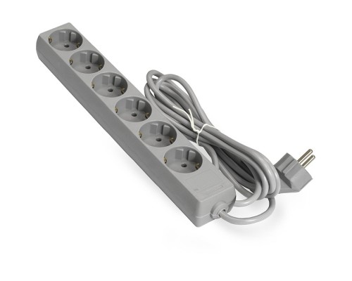 [Сетевой фильтр] Exegate EX285832RUS Удлинитель ExeGate ECE-6-3G (6 евророзетки с заземлением, 3м, серый)