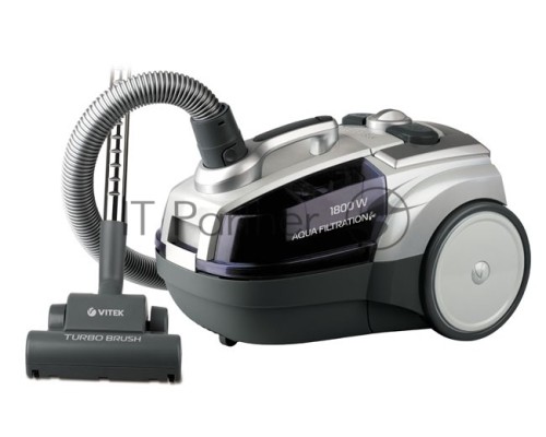 Пылесос Vitek VT-1833-01-PR жемчужный, 400/1800 Вт, уборка сухая, пылесборник контейнер, аквафильтр 3.5 л
