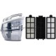 Пылесос Vitek VT-1833-01-PR жемчужный, 400/1800 Вт, уборка сухая, пылесборник контейнер, аквафильтр 3.5 л