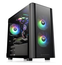 Корпус Thermaltake V150 TG черный без БП mATX 1x120mm 1x200mm 2xUSB2.0 1xUSB3.0 audio bott PSU