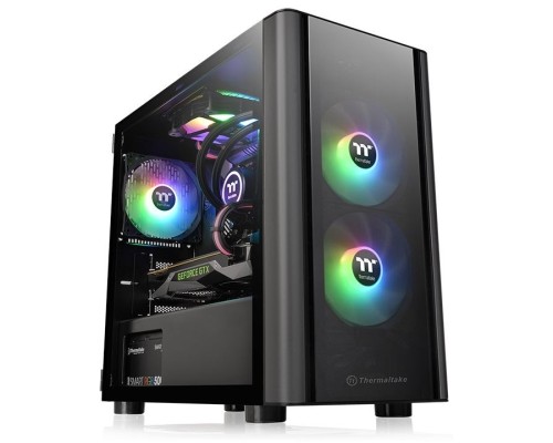 [Корпус] Корпус Thermaltake V150 TG черный без БП mATX 1x120mm 1x200mm 2xUSB2.0 1xUSB3.0 audio bott PSU