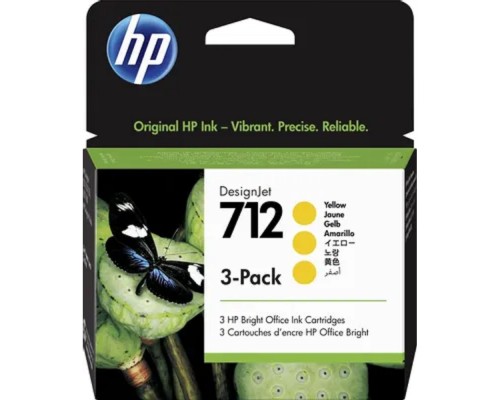 [Расходные материалы] Картридж струйный HP 712 3ED79A желтый x3упак. (29мл) для HP DJ Т230/630