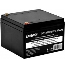Exegate EX282972RUS Аккумуляторная батарея GP12260 (12V 26Ah, под болт М5)