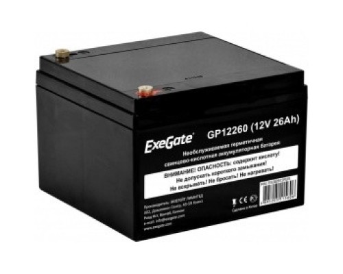 [батареи] Exegate EX282972RUS Аккумуляторная батарея GP12260 (12V 26Ah, под болт М5)