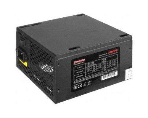 [Блоки питания] Exegate EX260637RUS-S Блок питания 350W ExeGate 350PPE, ATX, SC, black, APFC, 12cm, 24p+4p, PCI-E, 5*SATA, 3*IDE, FDD + кабель 220V с защитой от выдергивания