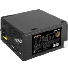 Exegate EX280578RUS-S Блок питания 600W ExeGate 600PPH-S, 80+Bronze, ATX, black, APFC, 12cm, 24p, (4+4)p, 5*SATA, 3*IDE с защитой от выдергивания
