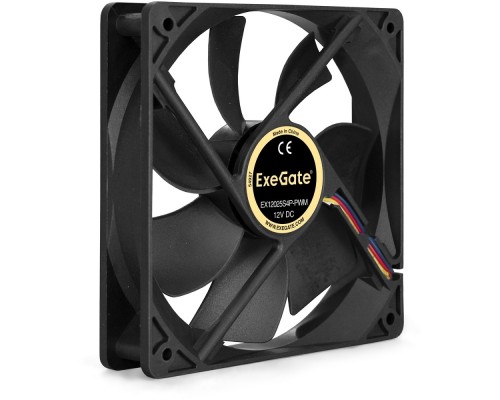 [Вентиляторы] Exegate EX283393RUS Вентилятор ExeGate E12025S4P-PWM, 120x120x25 мм, подшипник скольжения, 4pin, PWM, 25dBA