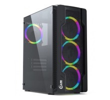 Powercase CMIXB-L4 Корпус Mistral X4 Mesh LED, Tempered Glass, 4x 120mm fan, чёрный, ATX  (CMIXB-L4)
